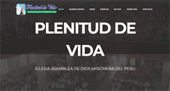 Desktop Screenshot of plenituddevida.com.pe
